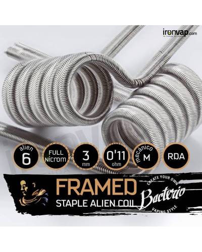 Framed Staple Alien 0'11Ω 3mm - Bacterio Coils