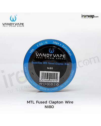 Superfine MTL Fused Clapton Ni80 2x30ga +38ga 10ft - Vandy Vape