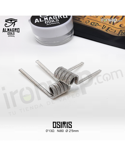 Osiris Dual Coil 0.13Ω Ni80 ⵁ2.5mm 5 vueltas - Almagro Coils