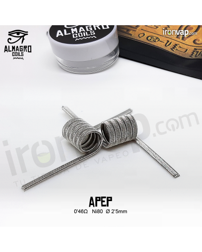Apep Single coil 0.42Ω Ni80 ⵁ2.5mm 5.5 vueltas - Almagro Coils