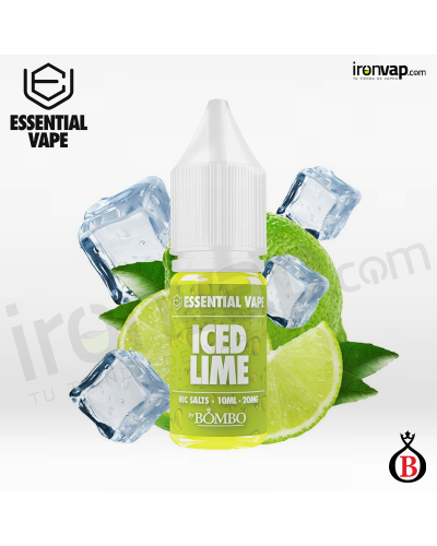 Iced Lime 10ml en sales - Essential Vape Nic Salts by Bombo