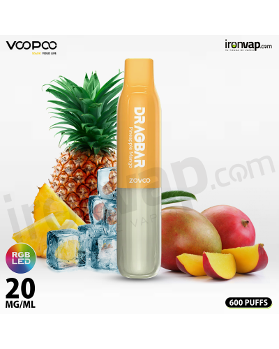 Pineapple Mango ice Dragbar 600S - Zovoo by Voopoo