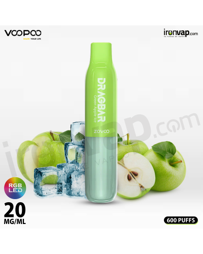 Green apple Dragbar 600S - Zovoo by Voopoo