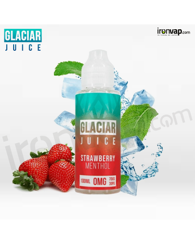 Strawberry Menthol 100ml TPD -Glaciar Juice