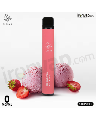 Strawberry Ice Cream ZERO ELF600 - Elfbar