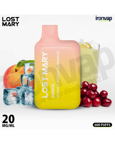 Cherry Peach Lemonade 20mg - BM600 Lost Mary - Elfbar