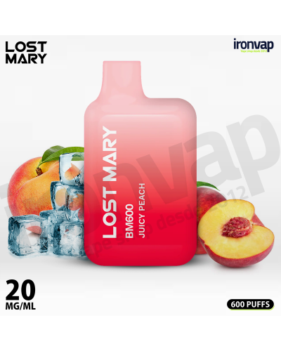 Juicy Peach 20mg - BM600 Lost Mary - Elfbar
