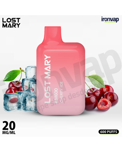 Cherry ice 20mg - BM600 Lost Mary - Elfbar