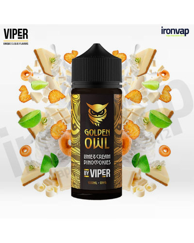 Lime & Cream Dinocookies 100ml TPD - Golden Owl by Viper