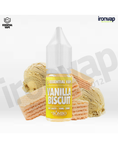 Vanilla Biscuit 10ml en sales - Essential Vape Nic Salts by Bombo