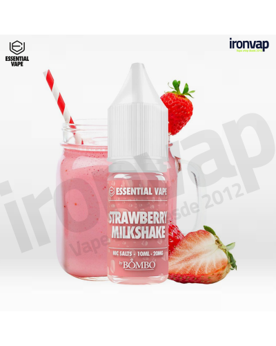 Strawberry Milkshake 10ml en sales - Essential Vape Nic Salts by Bombo