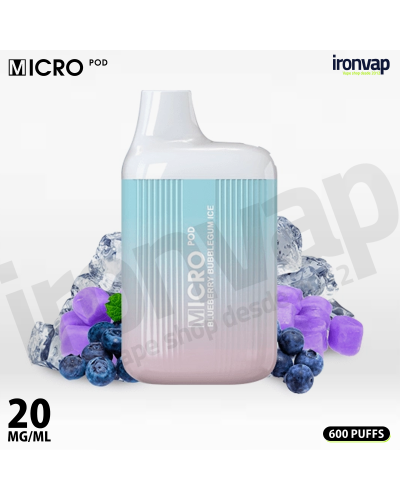 Blueberry Bubblegum Ice 20mg - Micro pod
