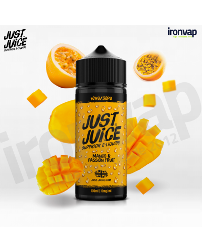 Mango & Passion Fruit 100ml TPD - Just Juice