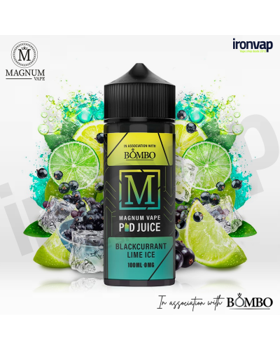 Blackcurrant Lime Ice 100ml TPD - Magnum Vape Pod Juice