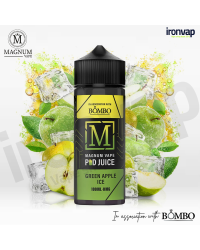 Green apple Ice 100ml TPD - Magnum Vape Pod Juice