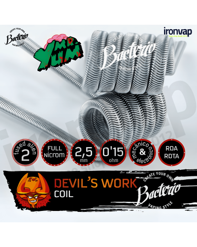 Devil’s Work 0'15Ω 2'5mm - Bacterio Coils & Mr. Yum