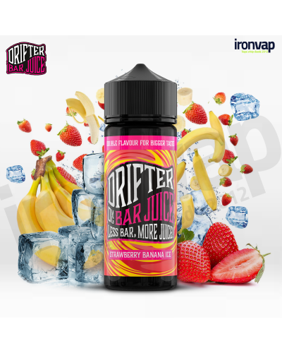 Strawberry Banana Ice 100ml TPD - Drifter Bar Juice