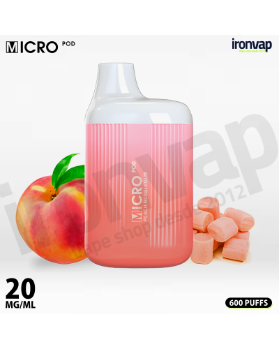 Peach Bubblegum 20mg - Micro Pod