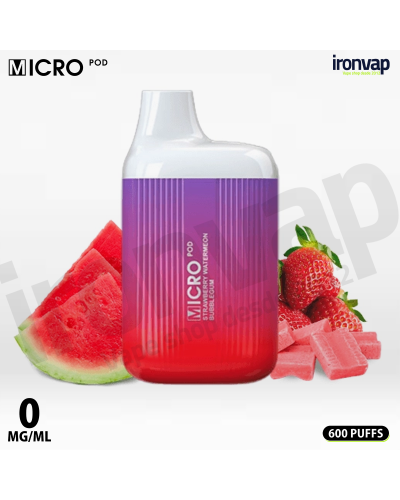 Strawberry Watermelon Bubblegum 0mg - Micro Pod