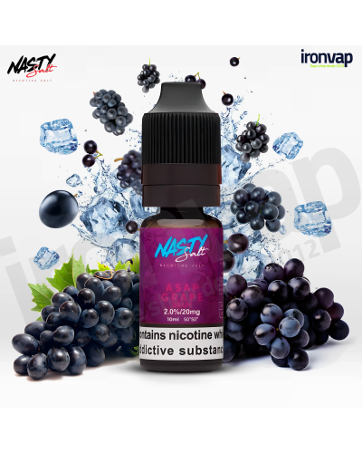 Asap Grape 10ml en sales - Nasty Salt