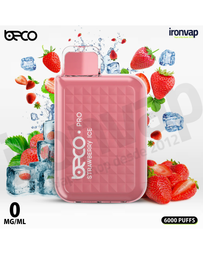 Strawberry Ice 0mg Beco Pro - Vaptio