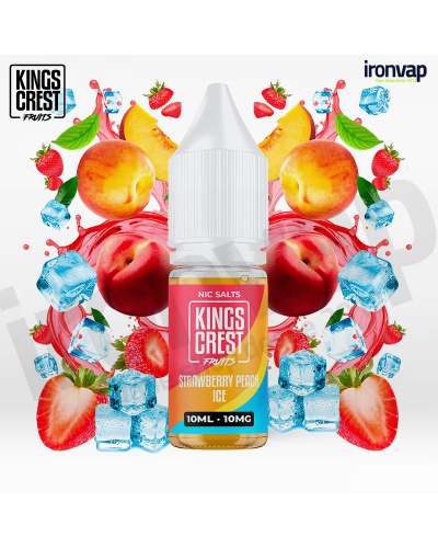 Strawberry Peach Ice 10ml en sales - Kings Crest Fruist